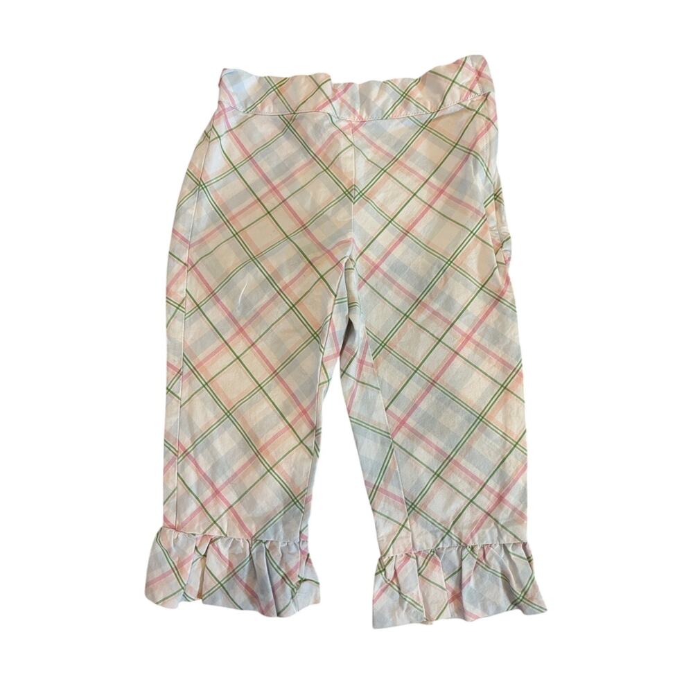 Janie and Jack Toddler Girls 3 “Garden Brunch” Ruffle Cuff Pants